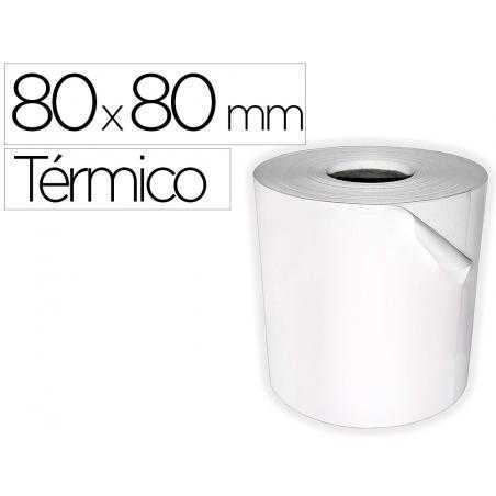 Rollo sumadora termico q-connect 80 mm ancho x 80 mm diametro sin bisfenol a