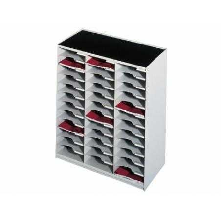 Modulo paperflow monobloques 36 casillas gris