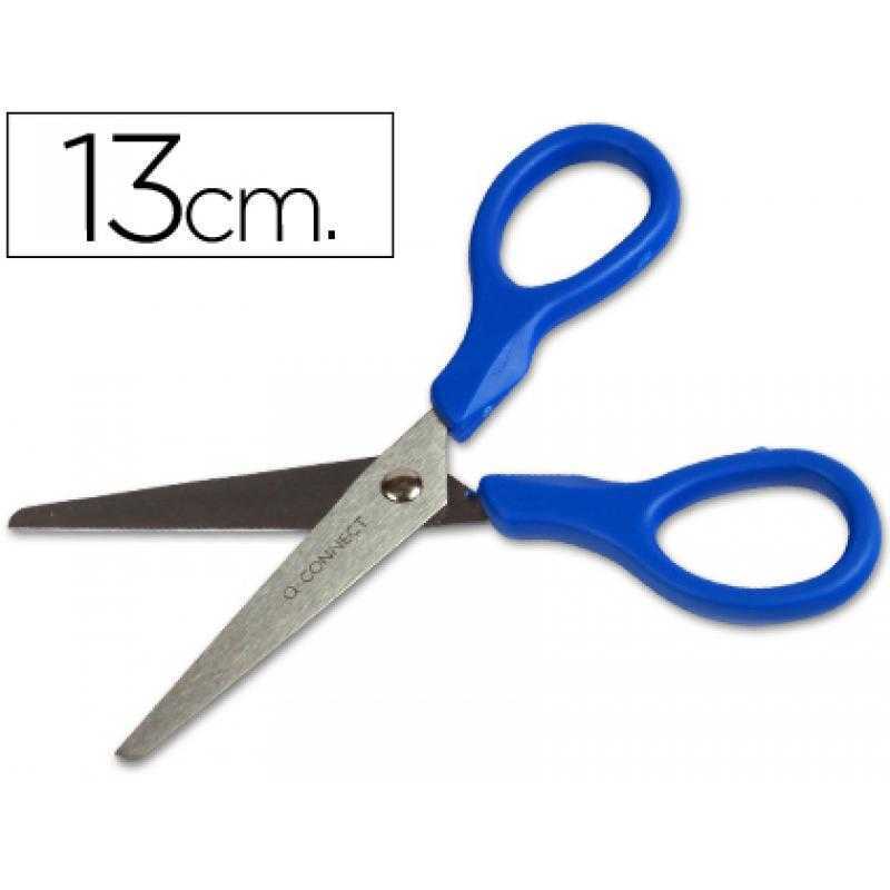 Tijera escolar q-connect inoxidable 5" -13 cm