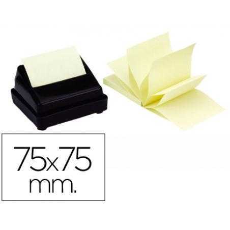 Bloc de notas adhesivas quita y pon q-connect 76x76 mm zig-zag