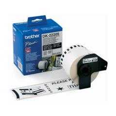 Cinta de papel continuo brother dk-22205 para impresoras de etiquetas ql