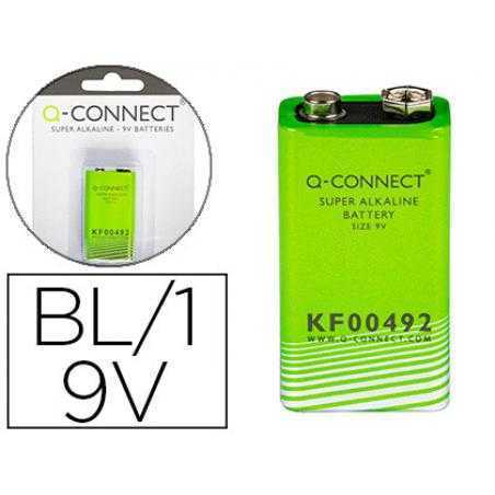 Pila q-connect alcalina 9 vol. -blister con 1 pila
