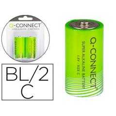 Pila q-connect alcalina c -blister con 2 pilas