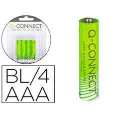 Pila q-connect alcalina aaa -blister con 4 pilas