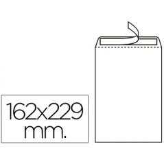 Sobre liderpapel bolsa n.16 blanco c5 162x229 mm tira de silicona caja de 250 unidades