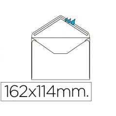 Sobre liderpapel n.21 blanco c6 114x162 mm engomado solapa de pico caja de 500 unidades
