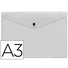 Carpeta liderpapel dossier broche 44244 polipropileno din a3 tranparente translucido