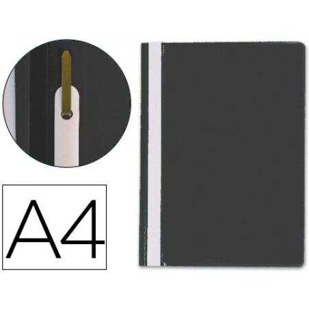 Carpeta dossier fastener plastico q-connect din a4 negra