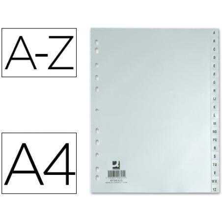 Separador alfabetico q-connect plastico a-z din a4 multitaladro