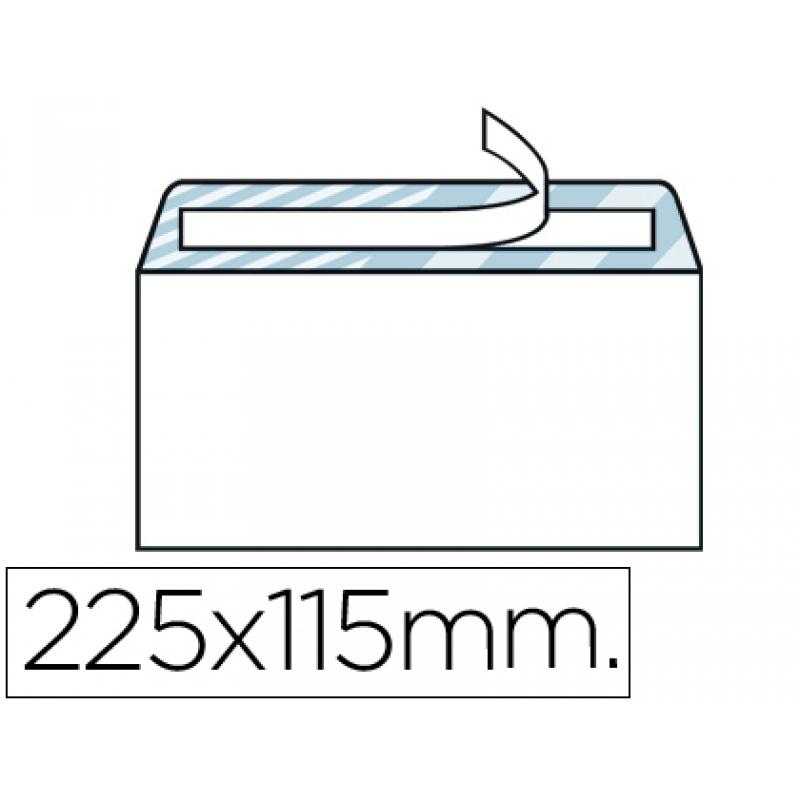 Sobre liderpapel n.5 blanco americano 115x225mm tira de silicona open system caja de 500 unidades