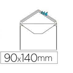 Sobre liderpapel n.1 blanco minimo normalizado 90x140mm engomado solapa de pico caja de 500 unidades