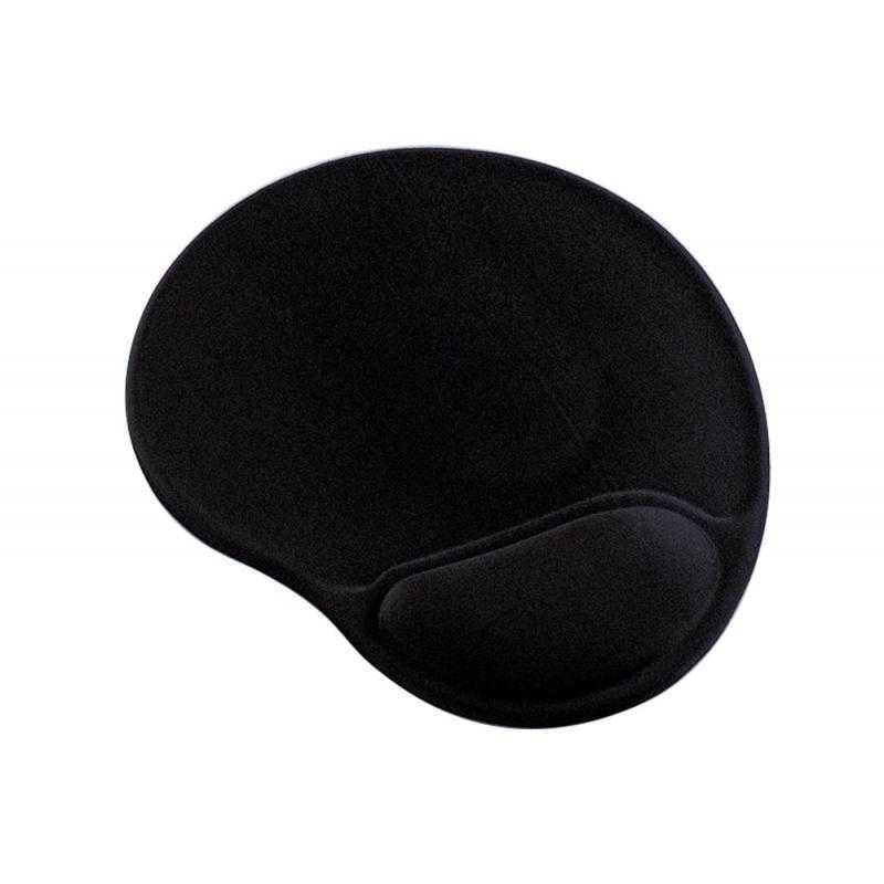 Alfombrilla para raton q-connect con reposamuñecas ergonomica de gel gris oscuro 262x225x25 mm
