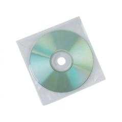 Sobre para cd q-connect polipropileno con solapa -pack de 50 unidades