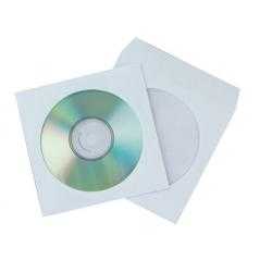 Sobre para cd q-connect con ventana transparente y solapa -pack de 50 unidades