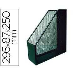 Revistero metalico q-connect rejilla negro 79x289x250 mm