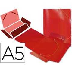 Carpeta liderpapel gomas solapas 34970 polipropileno din a5 roja