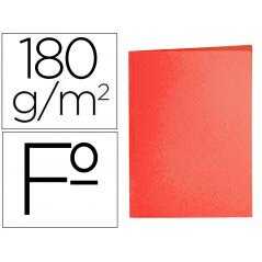 Subcarpeta liderpapel folio rojo intenso 180g/m2