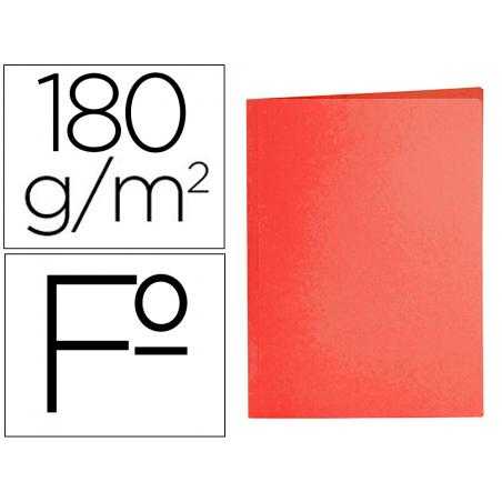 Subcarpeta liderpapel folio rojo intenso 180g/m2