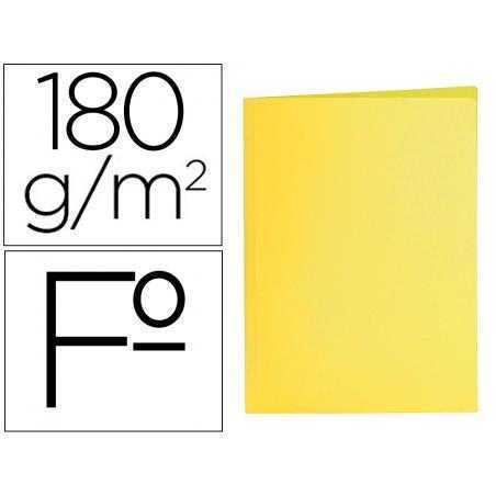 Subcarpeta liderpapel folio amarillo intenso 180g/m2