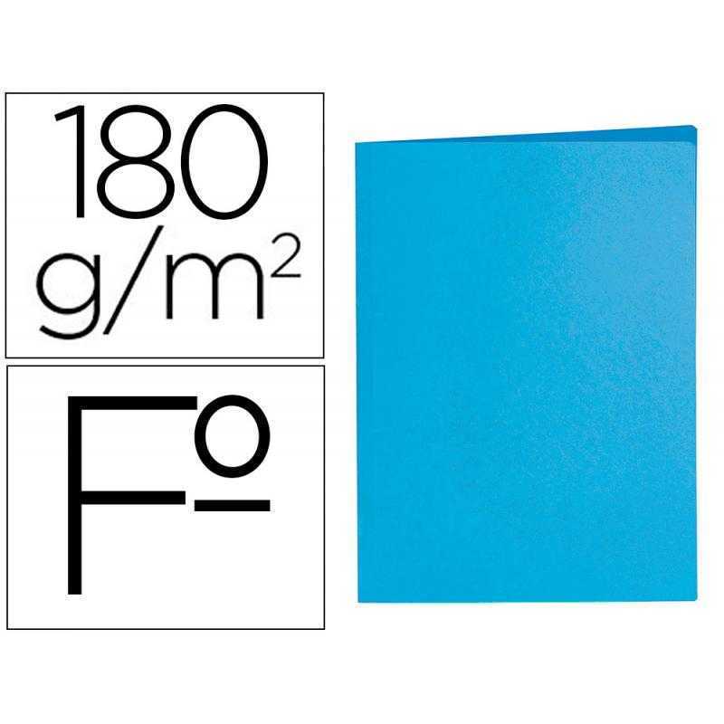 Subcarpeta liderpapel folio celeste intenso 180g/m2