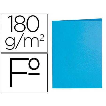 Subcarpeta liderpapel folio celeste intenso 180g/m2