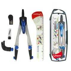 Compás maped 538700 -con adaptador universal estuche de minas y afilaminas