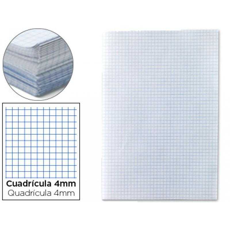 Papel florete liderpapel cuadro 4mm 60g/m2 paquete de 250