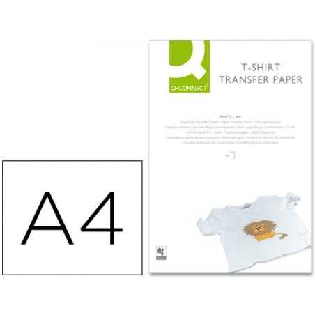 Papel q-connect transferencia para tela kf01430 din a4 -bolsa de 10 hojas