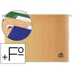 Carpeta colgante liderpapel folio prolongado kraft