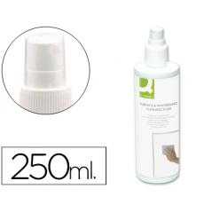 Spray q-connect limpiador de pizarras blancas bote de 250 ml.