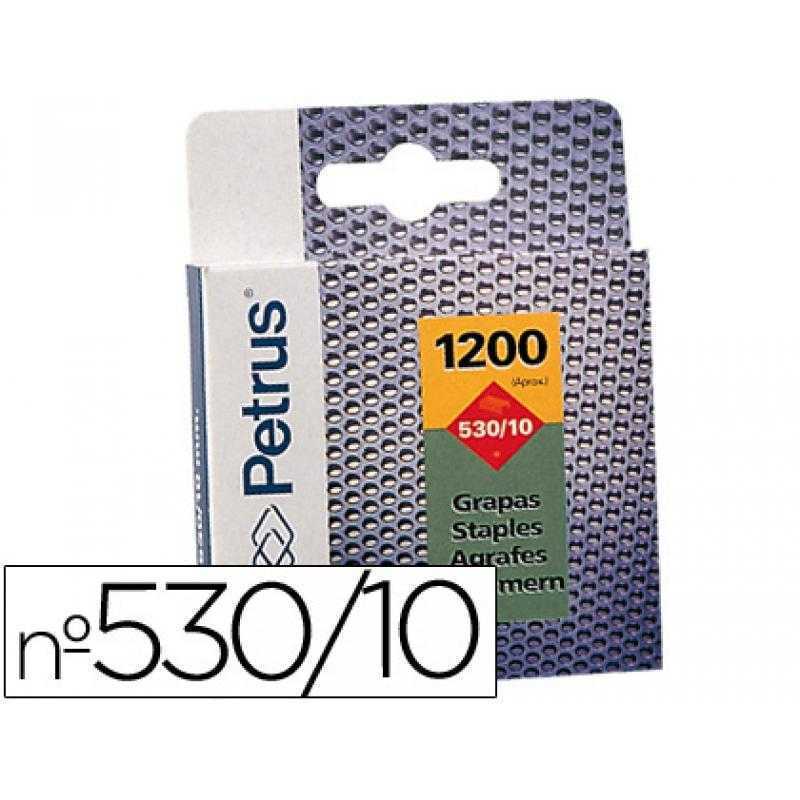 Grapas petrus nº 530/10 caja de 1200 unidades