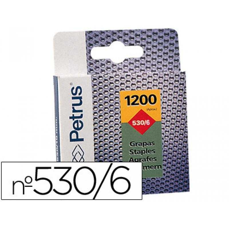 Grapas petrus nº 530/6 caja de 1200 unidades
