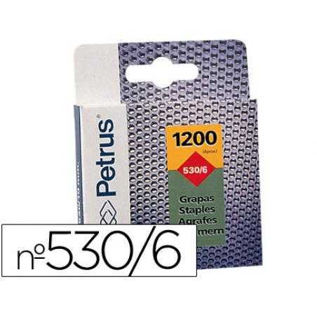 Grapas petrus nº 530/6 caja de 1200 unidades