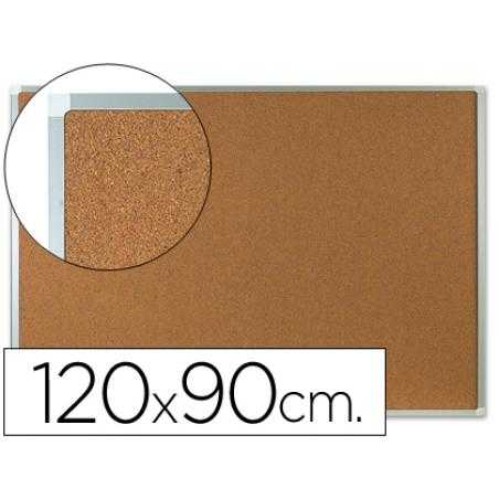 Pizarra corcho q-connect marco de aluminio 120x90 cm