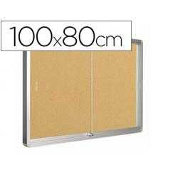 Vitrina de anuncios q-connect marco de aluminio 800 x 1000mm