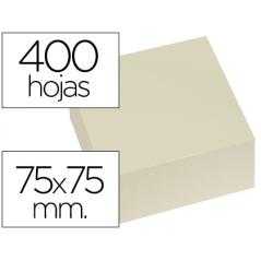 Bloc de notas adhesivas quita y pon q-connect 76x76 mm fsc amarillo con 400 hojas