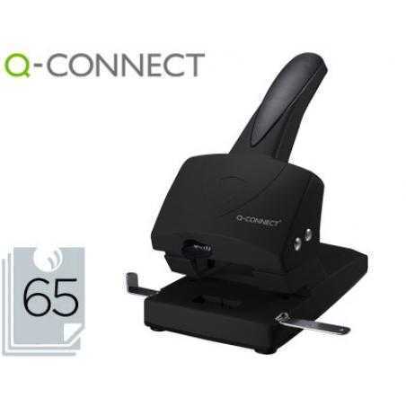 Taladrador q-connect kf01237 negro -abertura 6,5 mm -capacidad 65 hojas