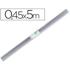 Rollo plastico forralibros liderpapel 0,45x5 mt 70 mc