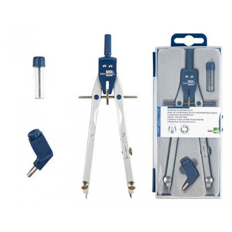 Compás liderpapel micrométrico con adaptador