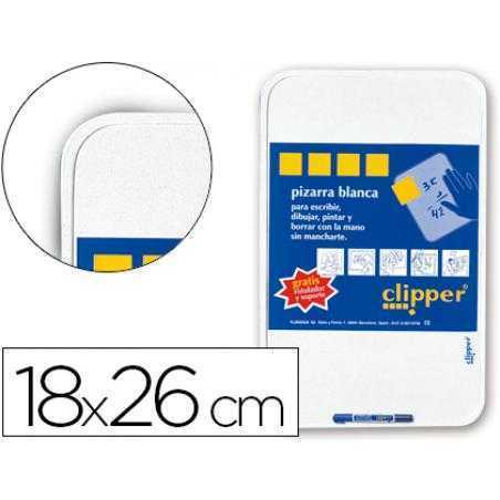 Pizarra blanca clipper pequeña 18x26 cm -con rotulador