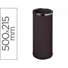 Paraguero metalico 301 negro aros cromado 50x21,5 cm