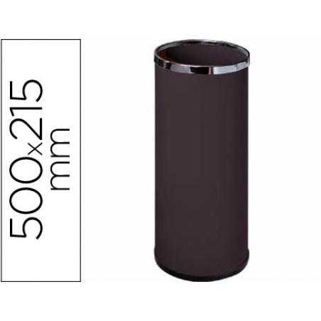 Paraguero metalico 301 negro aros cromado 50x21,5 cm
