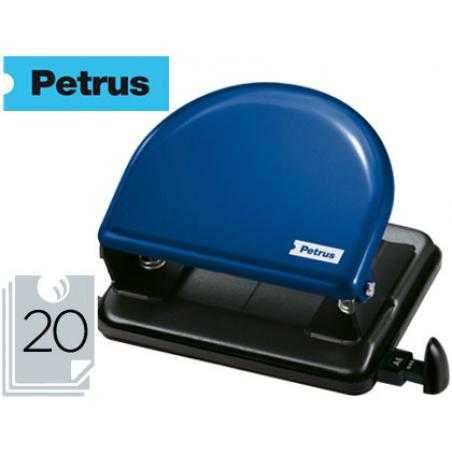 Taladrador petrus 52 azul -capacidad 20 hojas