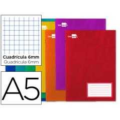 Libreta liderpapel smart a5 32 hojas 60g/m2cuadro 6mm con margen