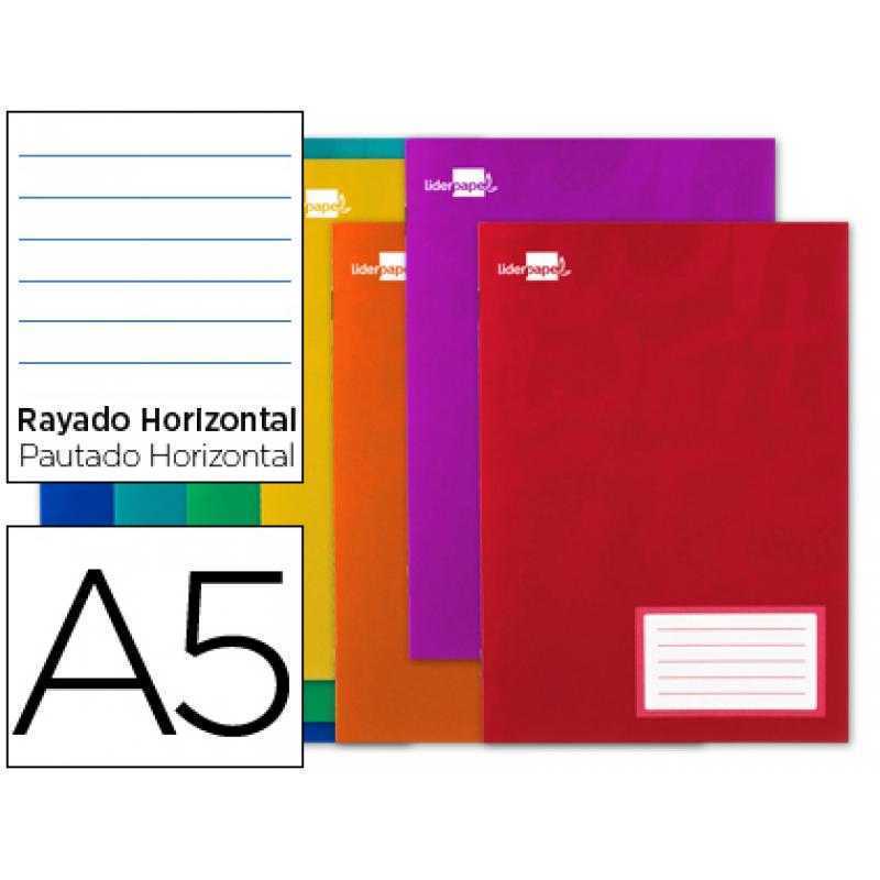 Libreta liderpapel smart a5 32 hojas 60g/m2 horizontal con margen