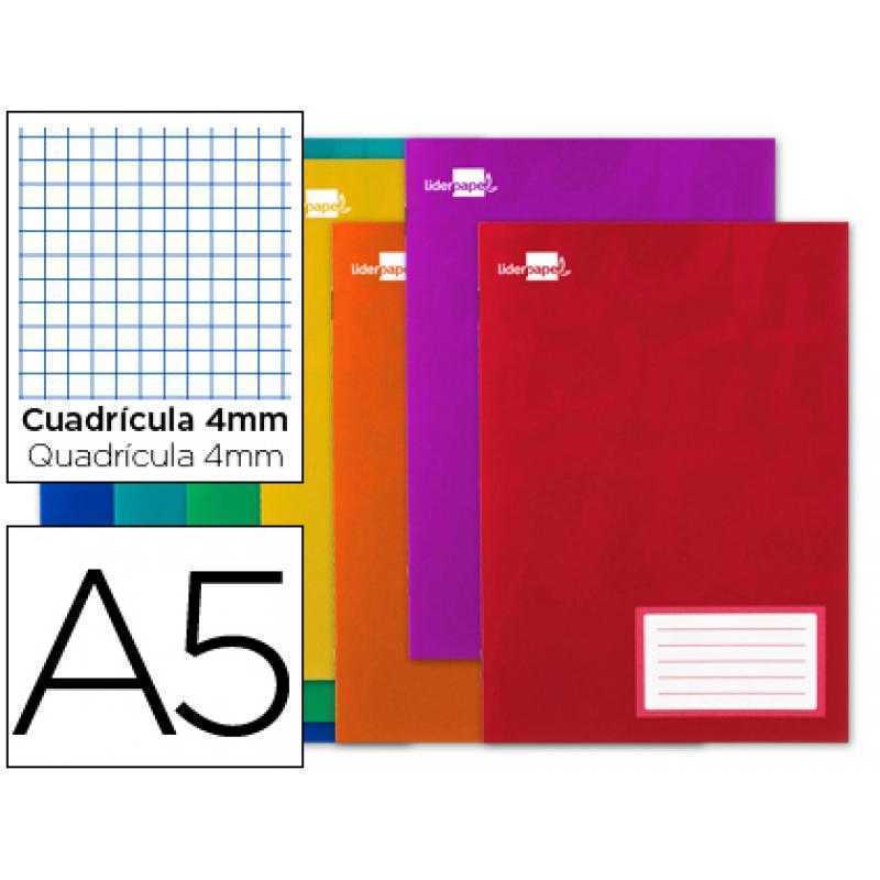 Libreta liderpapel smart a5 16 hojas 60g/m2cuadro 4mm con margen