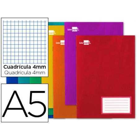 Libreta liderpapel smart a5 16 hojas 60g/m2cuadro 4mm con margen