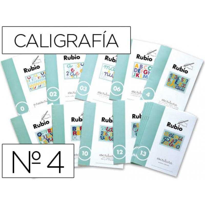 Cuaderno rubio caligrafia nº 4