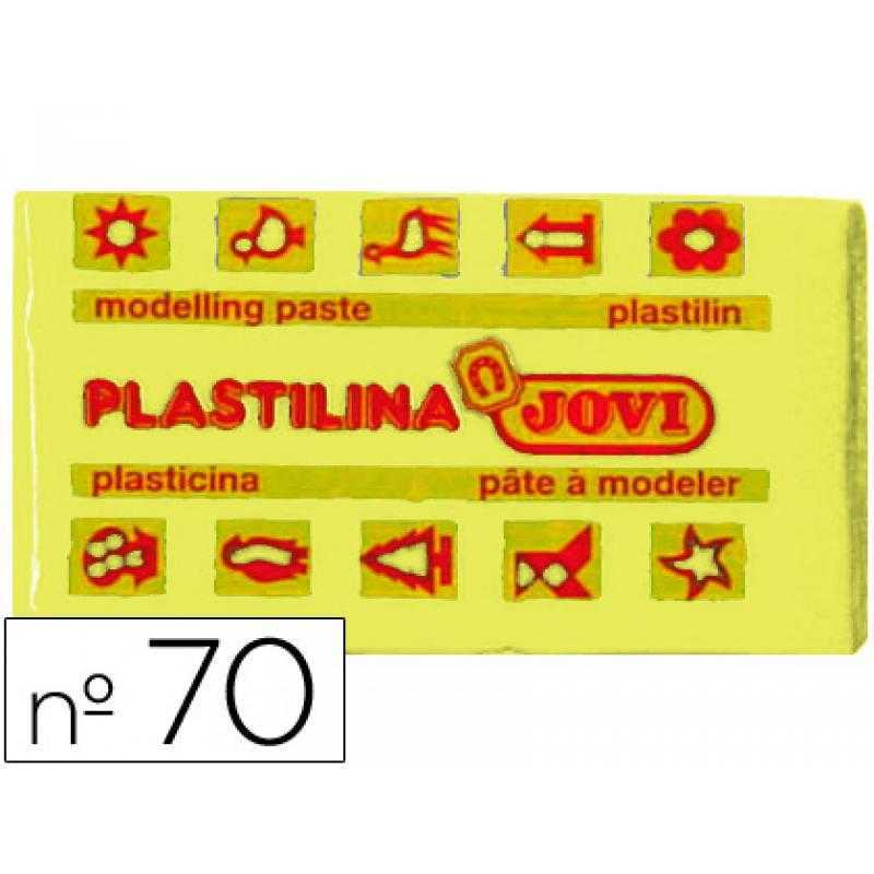 Plastilina jovi 70 amarillo claro -unidad -tamaño pequeño