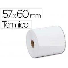 Rollo sumadora termico q-connect 57 mm ancho x 60 mm diametro sin bisfenol a